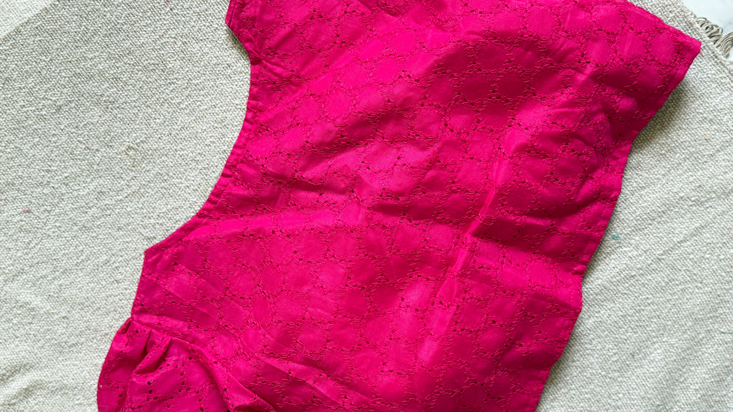 Hakoba (Hot Pink) Crop Top /Blouse 🌸