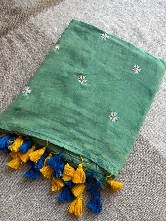 Pista Dual Shade Parijaat Saree