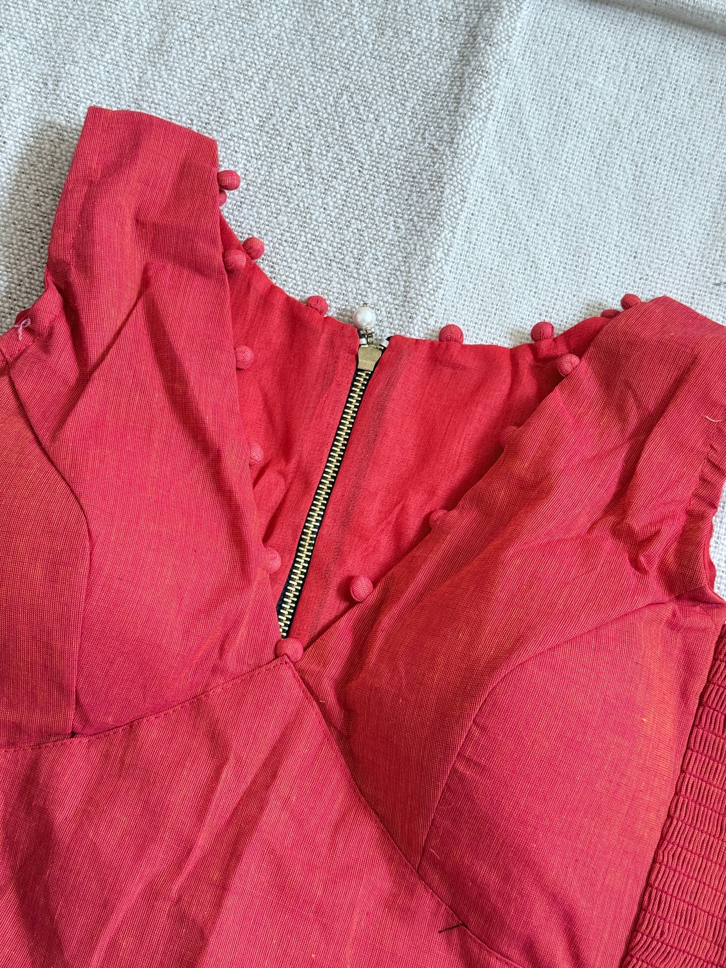 Side Stretch V neck Blouse
