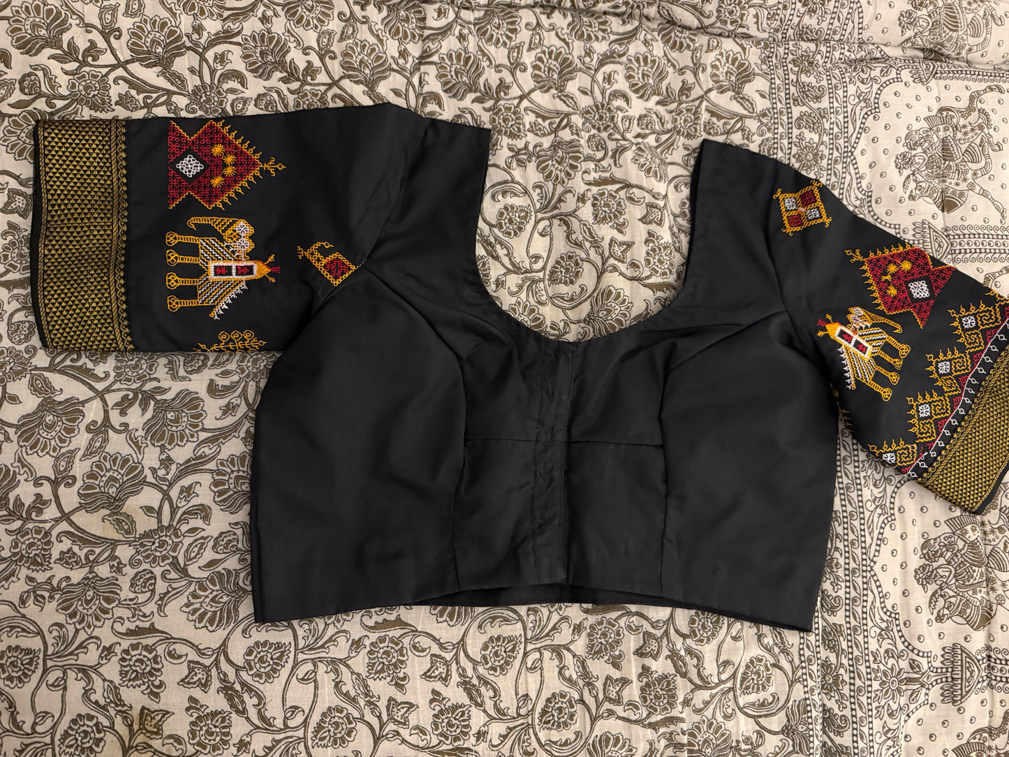 Black Kasuti Work Blouse