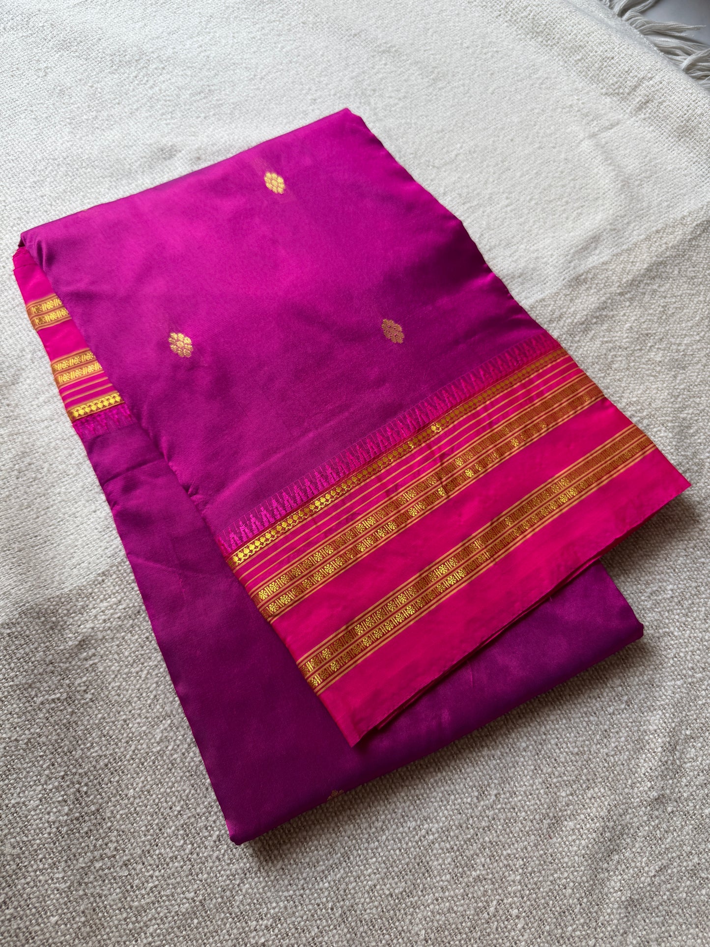 Pure Silk Pink Narayanpeth Saree