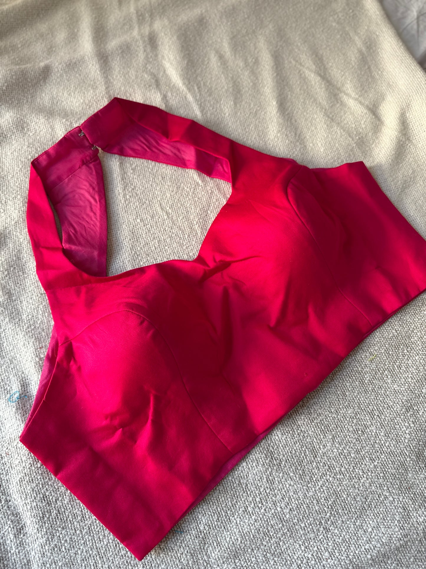 Halter Hot Pink Blouse