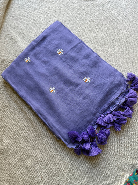 Lavender Parijaat Saree
