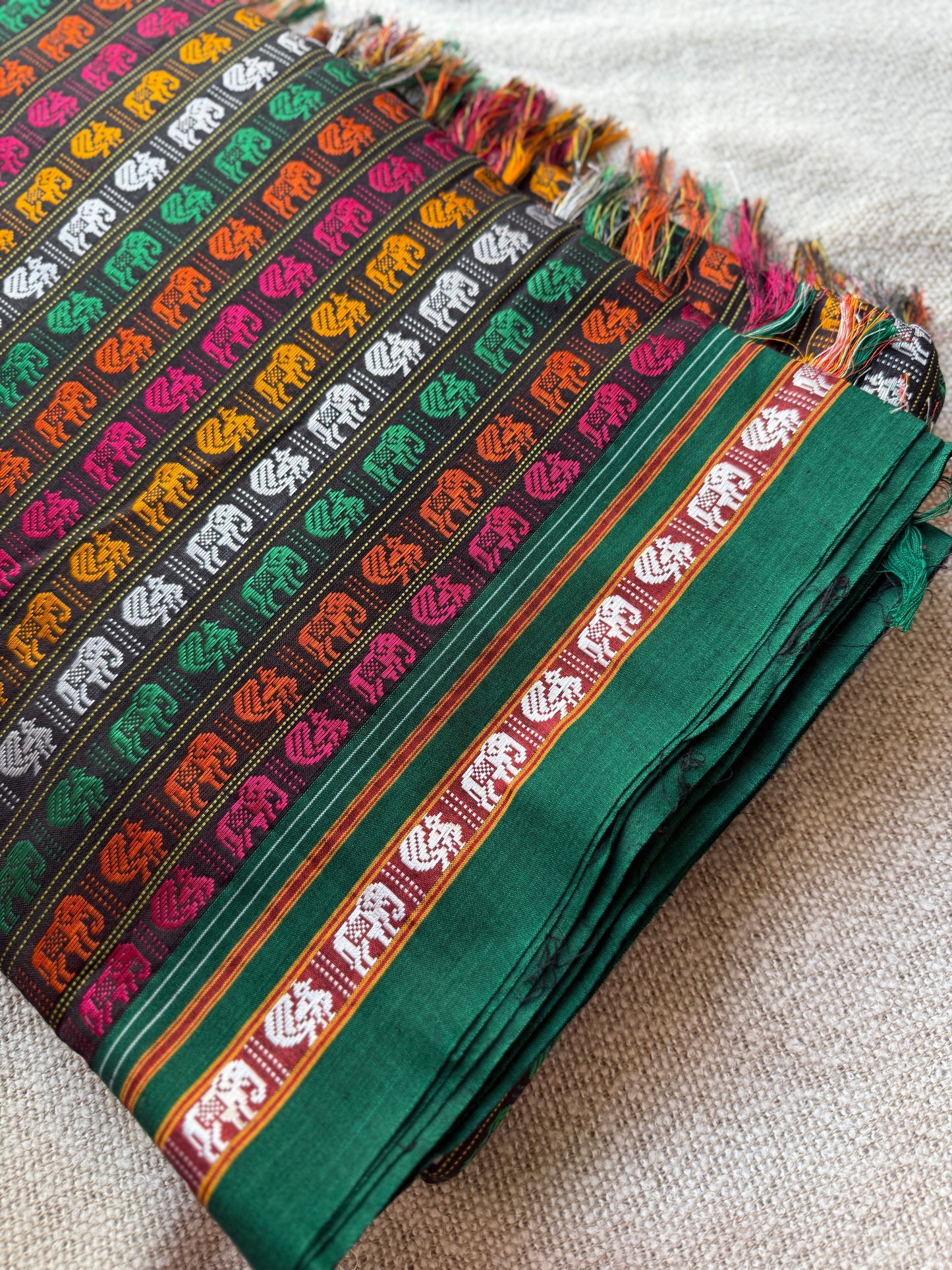 Hati More Multicolour Khun Saree