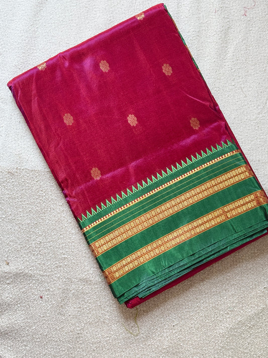 Narayanpeth Semi-Silk (Red)
 🌸