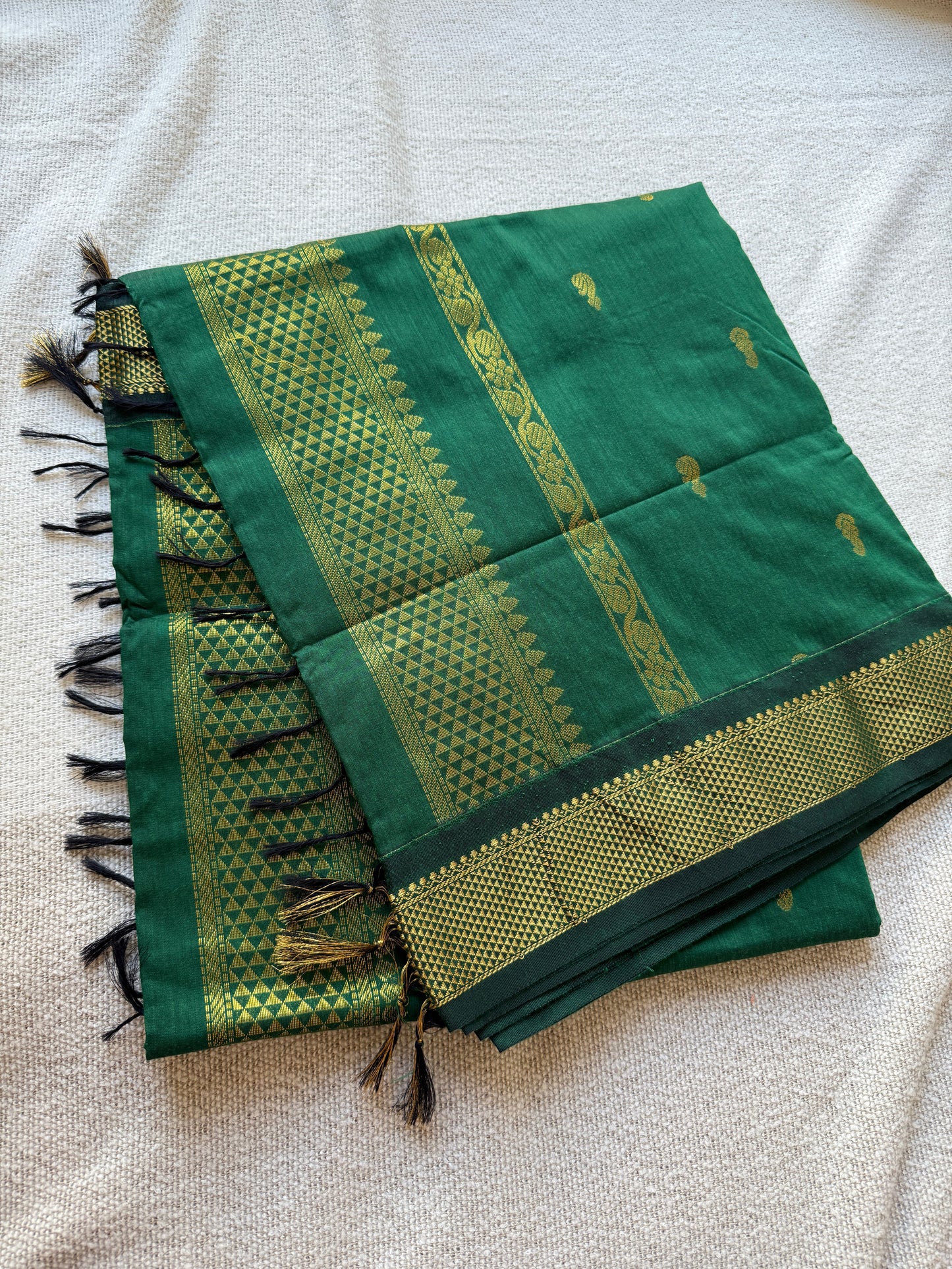 Green Gadwal Saree