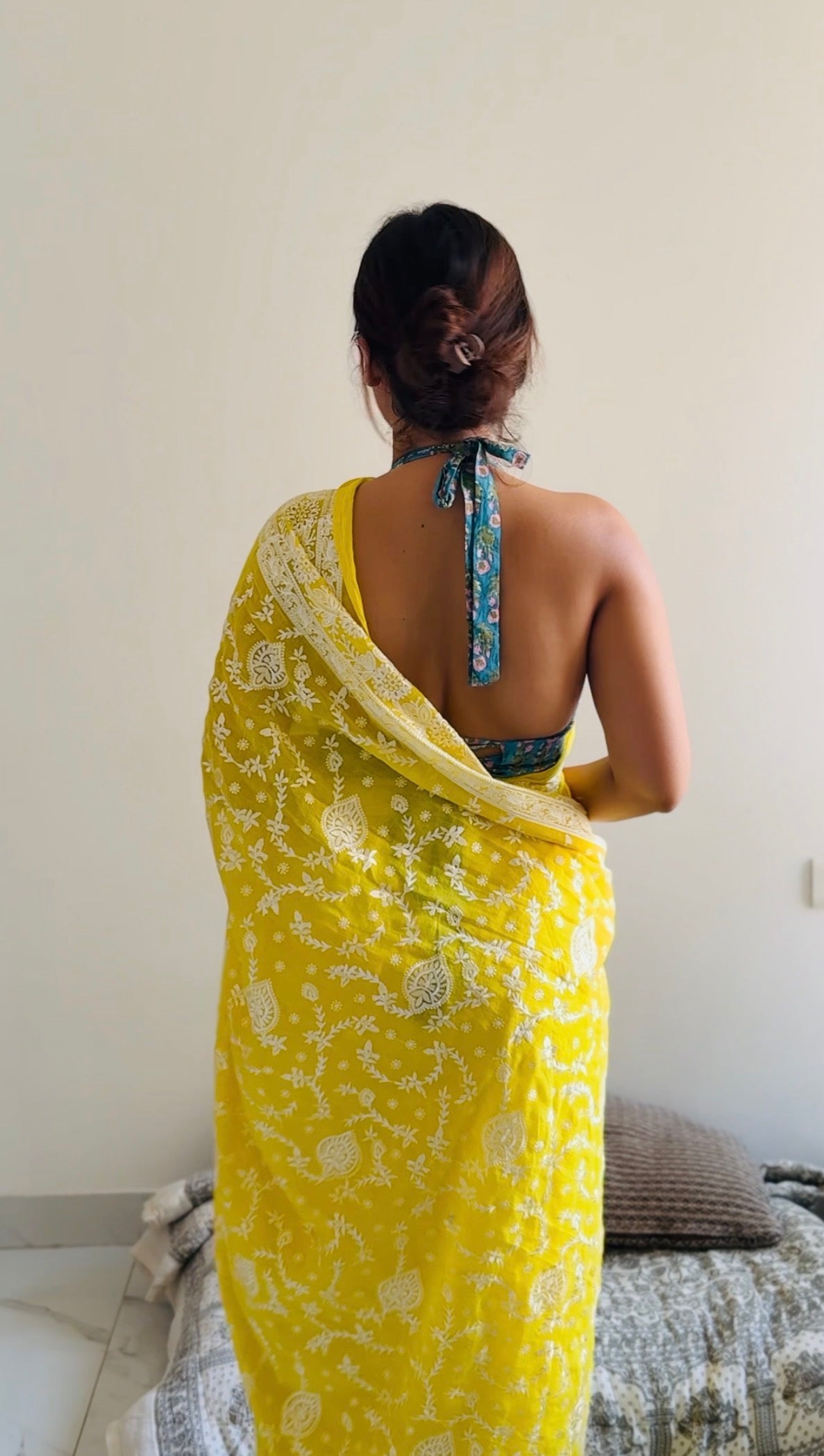 Nazaakat ( Nakshi ) Yellow