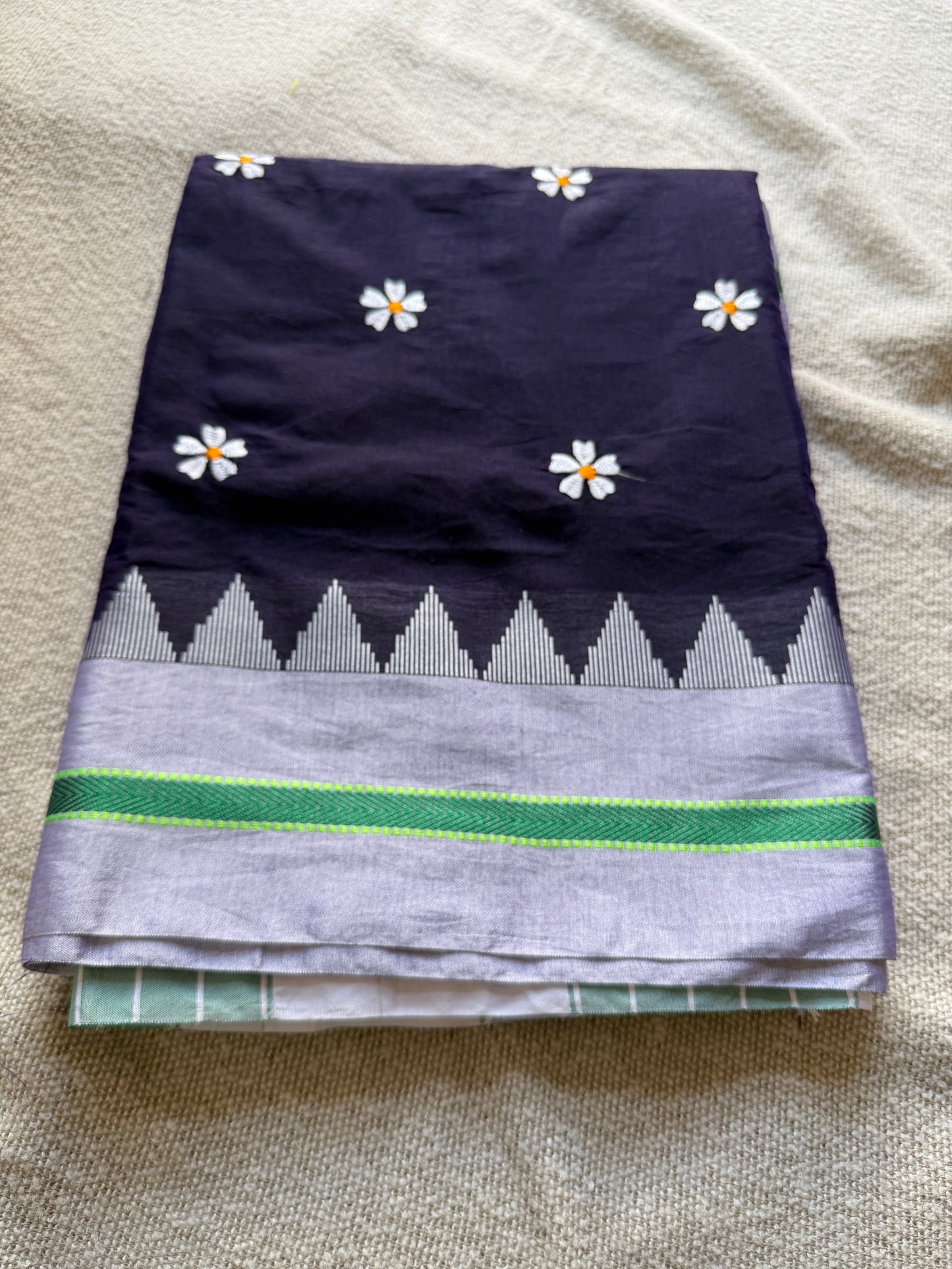 Blue Irkal Cotton Silk Sadafuli Saree