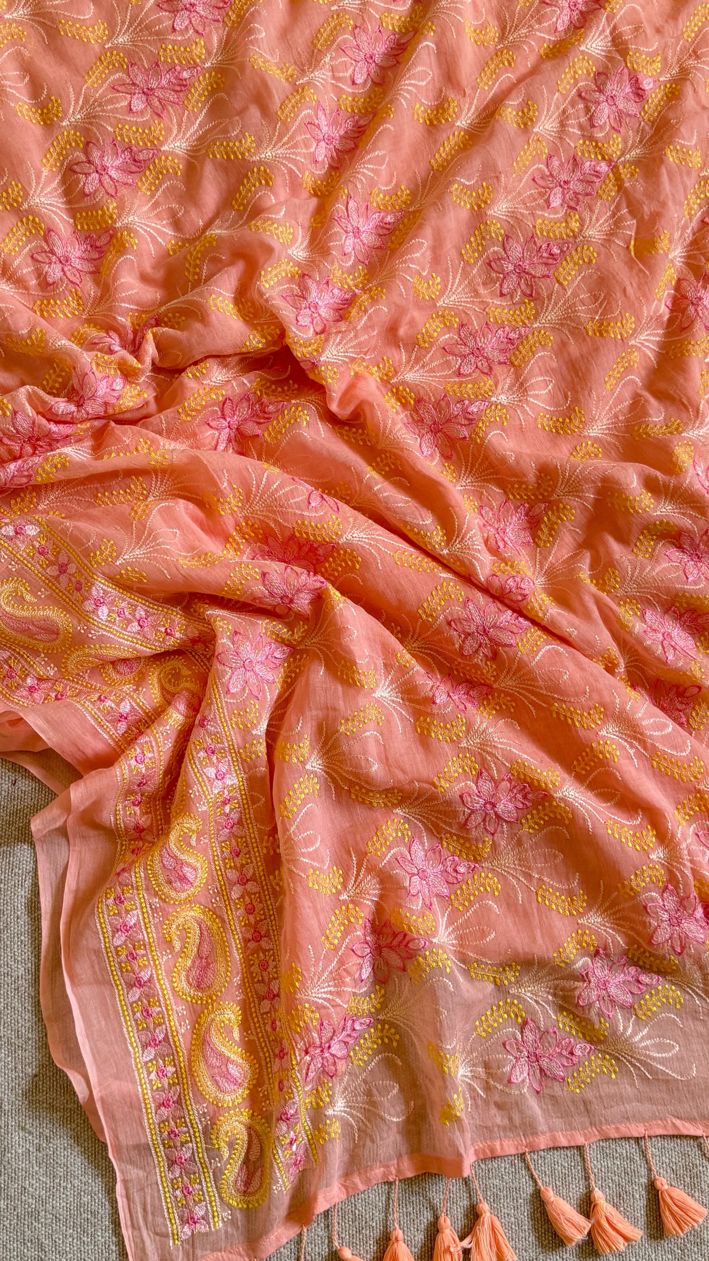 Nakshi (Nazaakat) 🌸 Peach