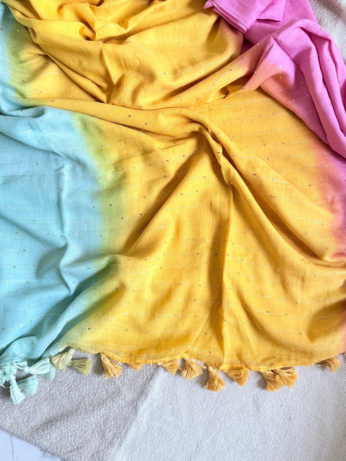 Tie-Dye (Pink-Yellow-tealblue)