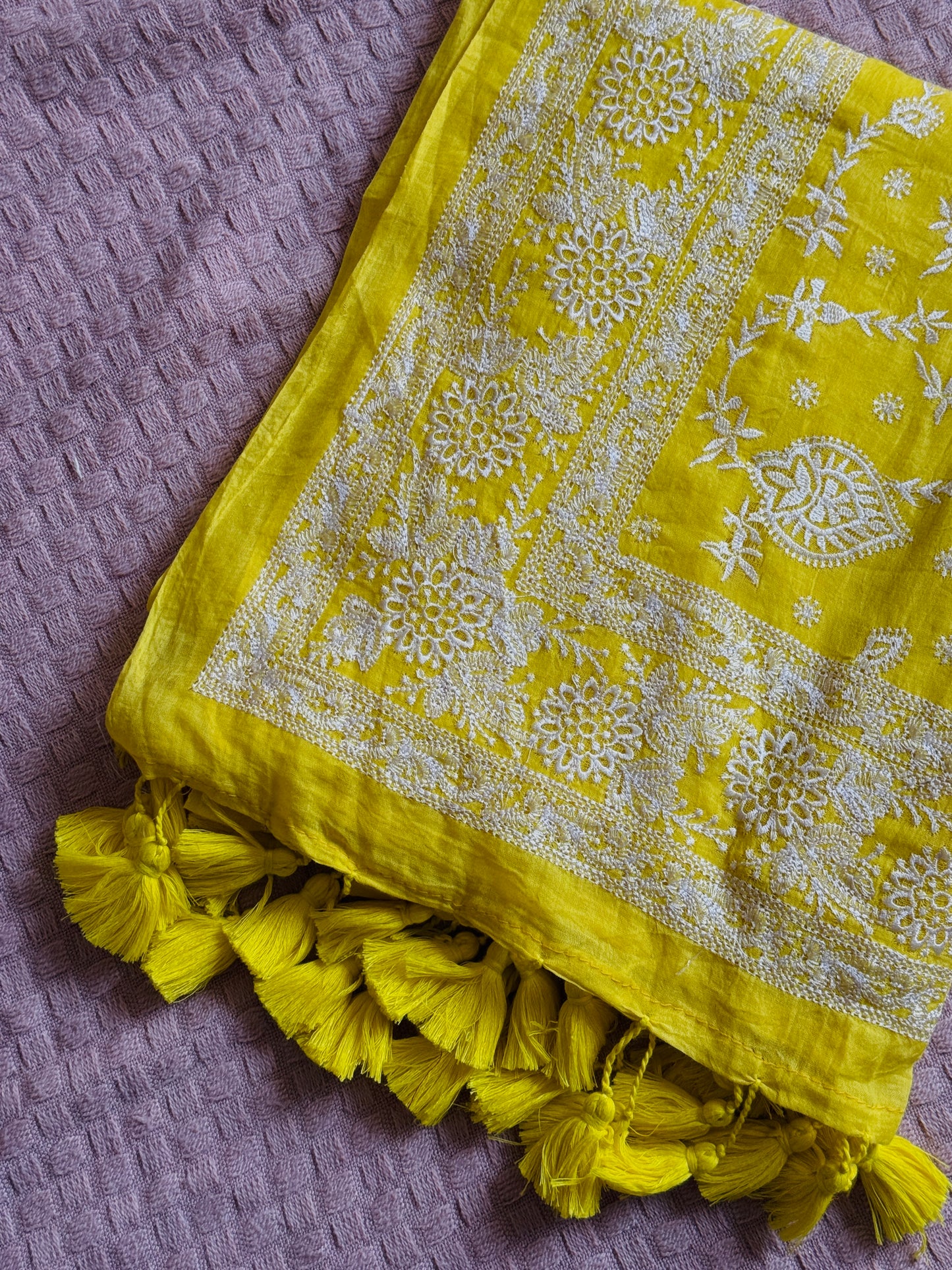Nazaakat ( Nakshi ) Yellow