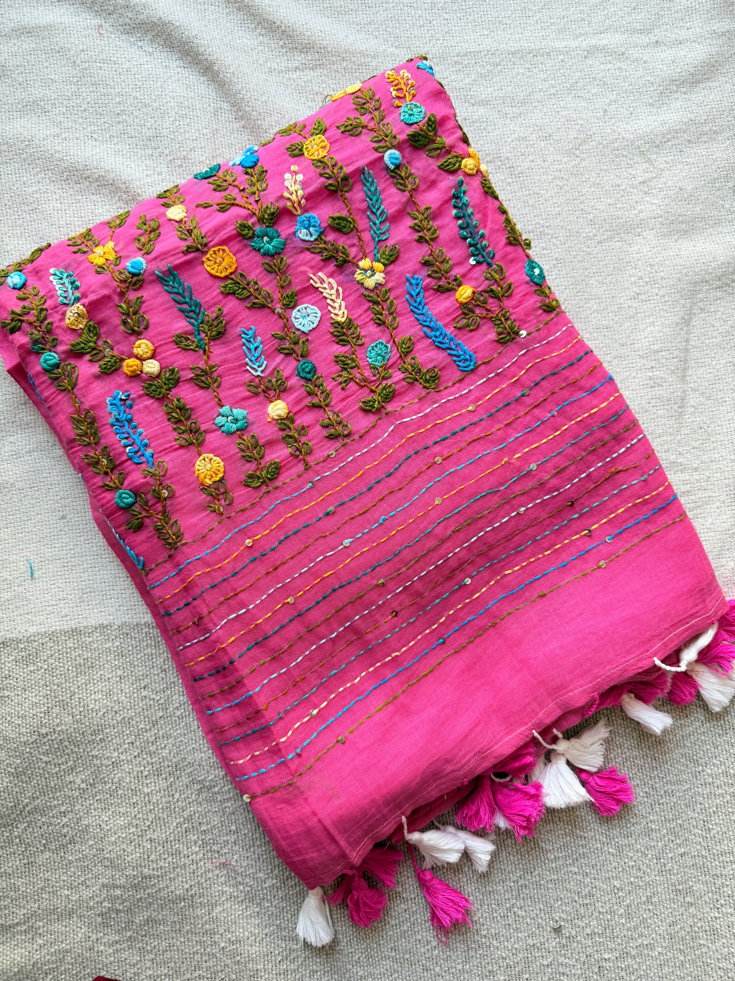 Pink Manjari Saree