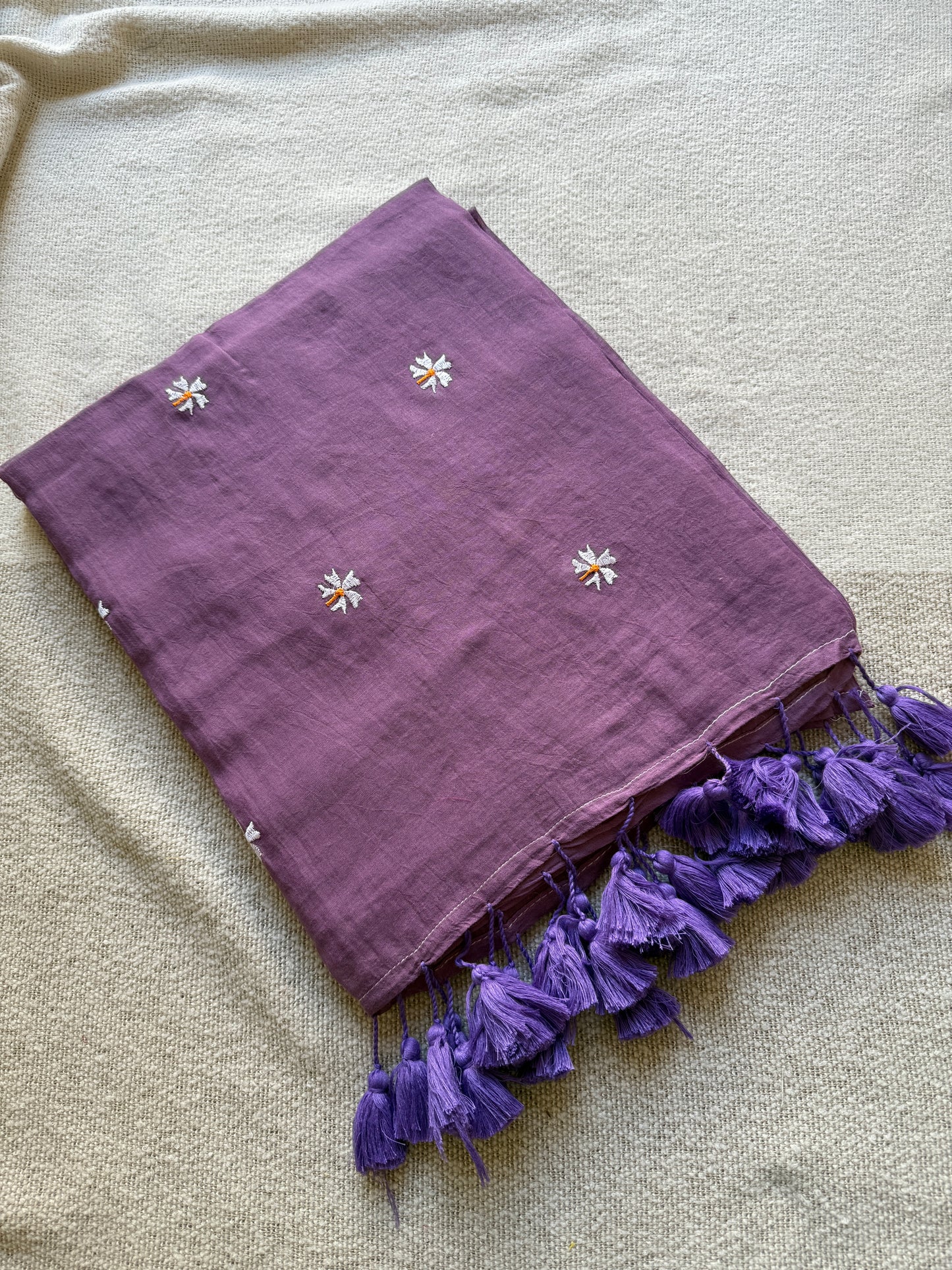 Purple Parijaat Saree