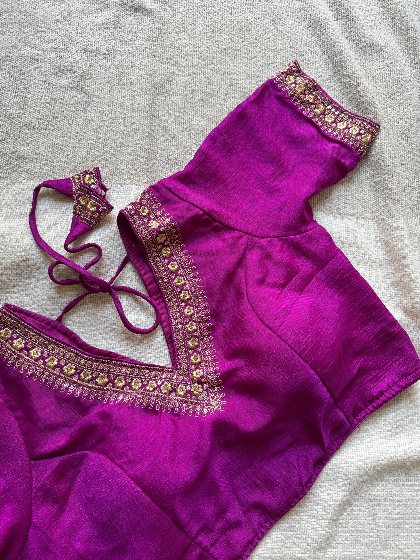 Purple Silk Blouse