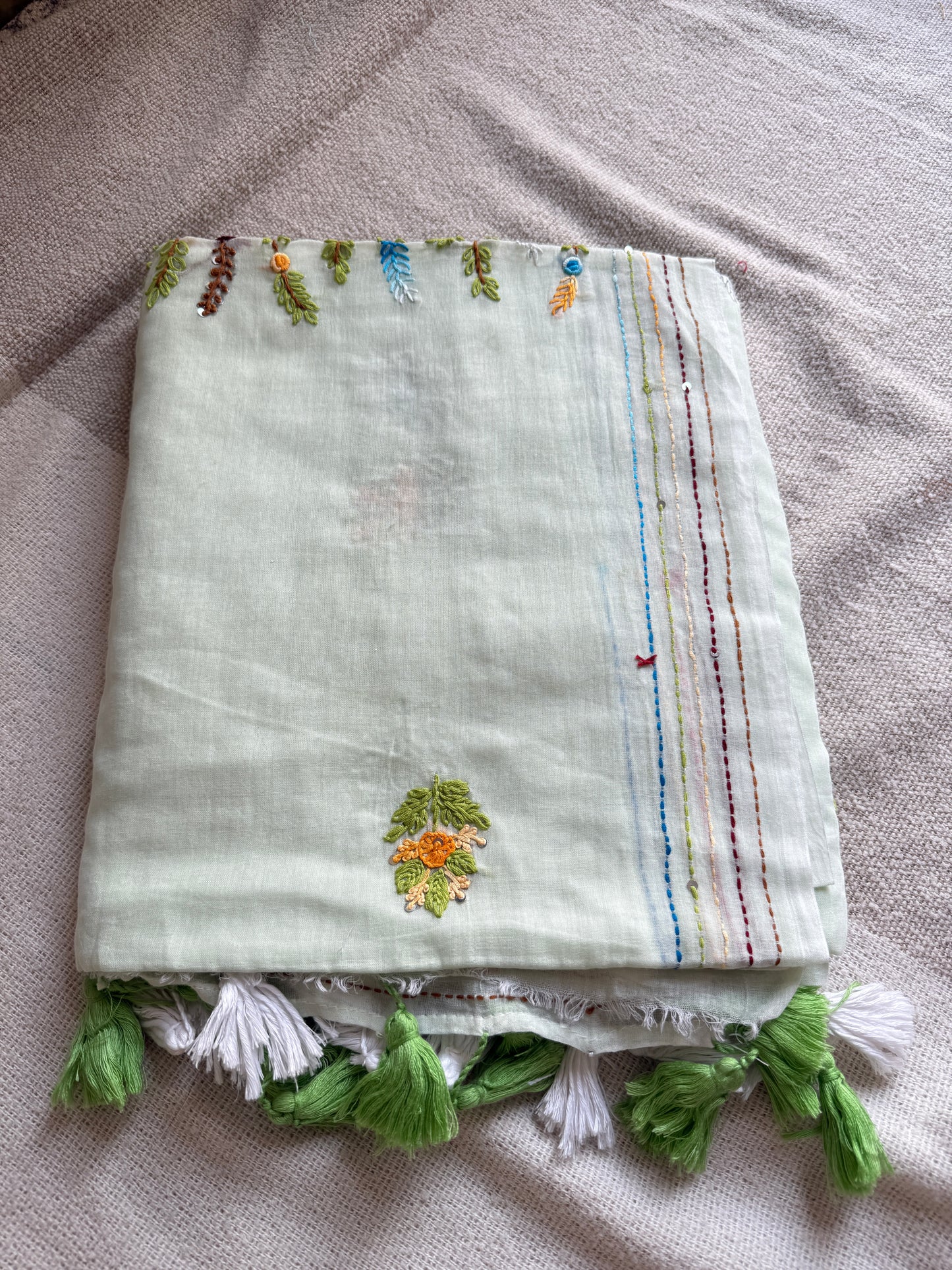 Light Pista Manjari Saree