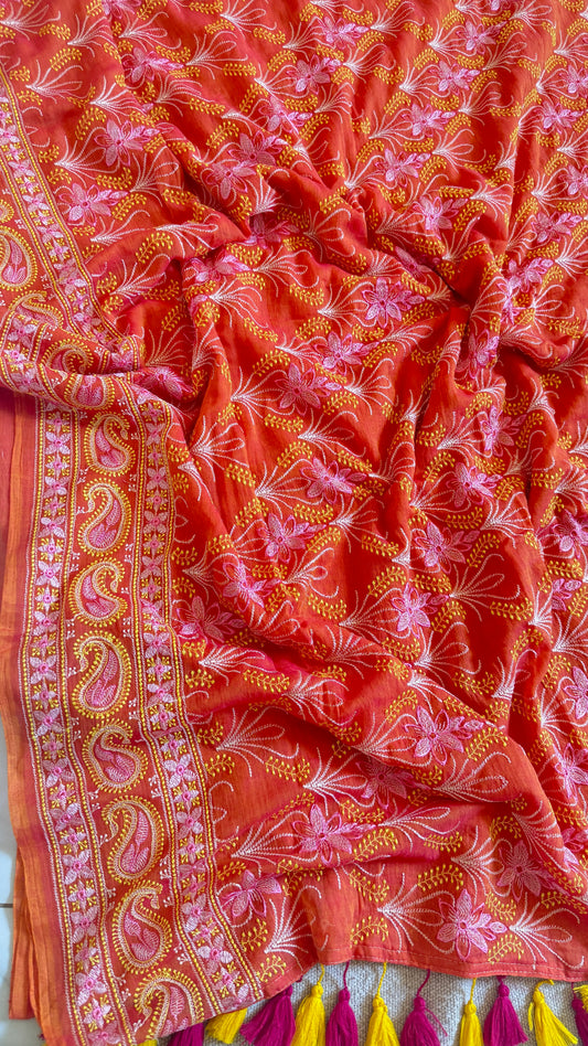 Nakshi (Nazaakat) 🌸 Dual Orange