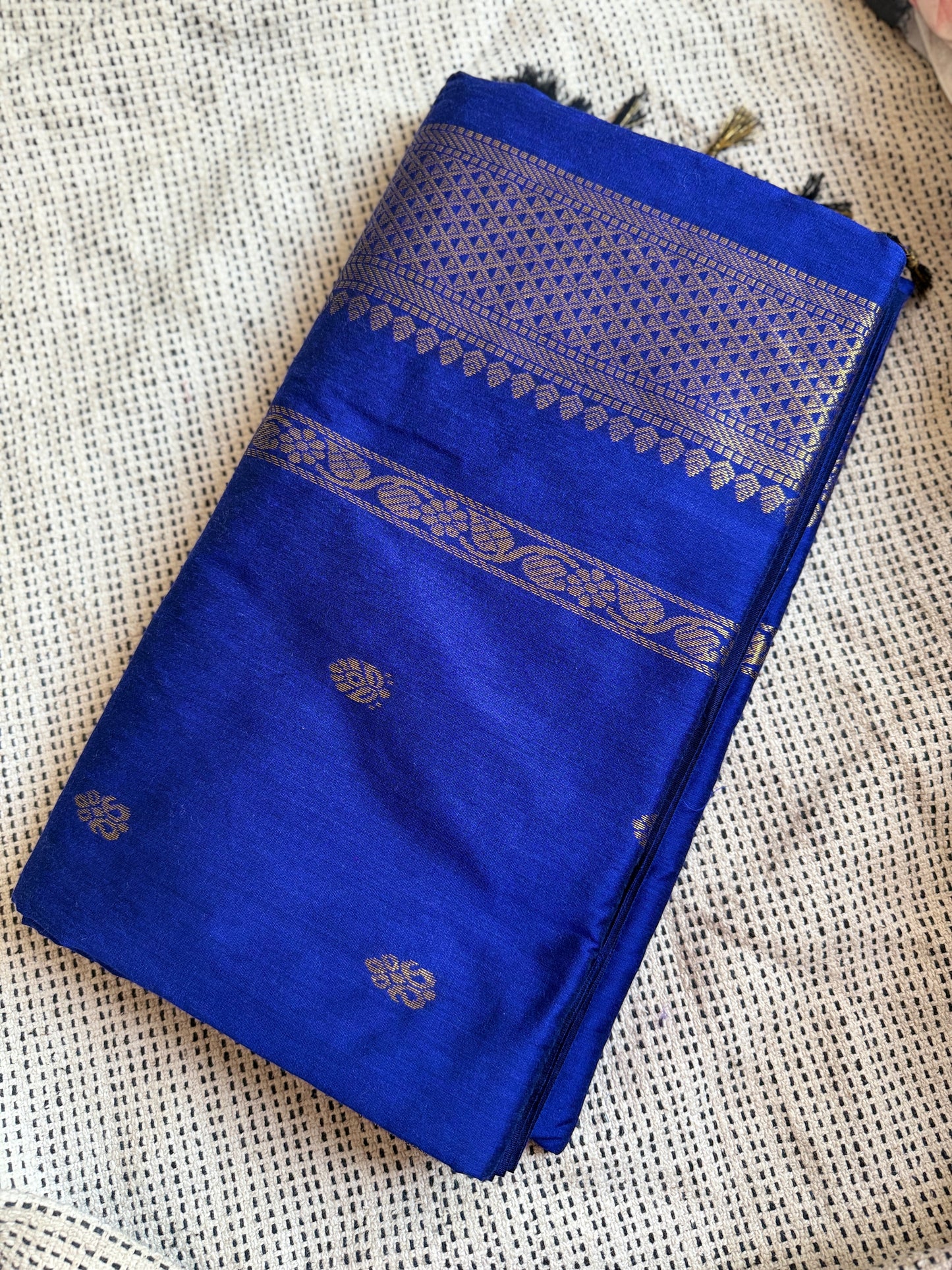 Blue Gadwal Saree