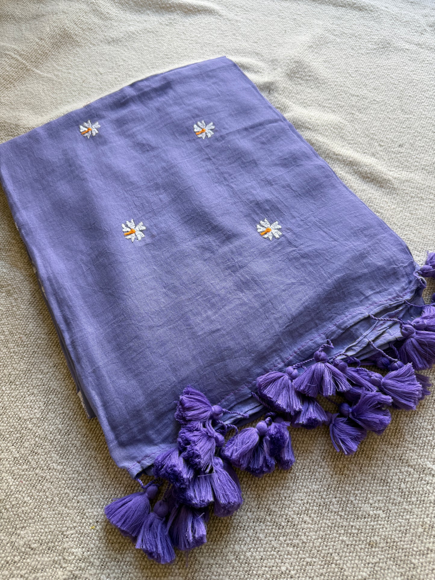 Lavender Parijaat Saree