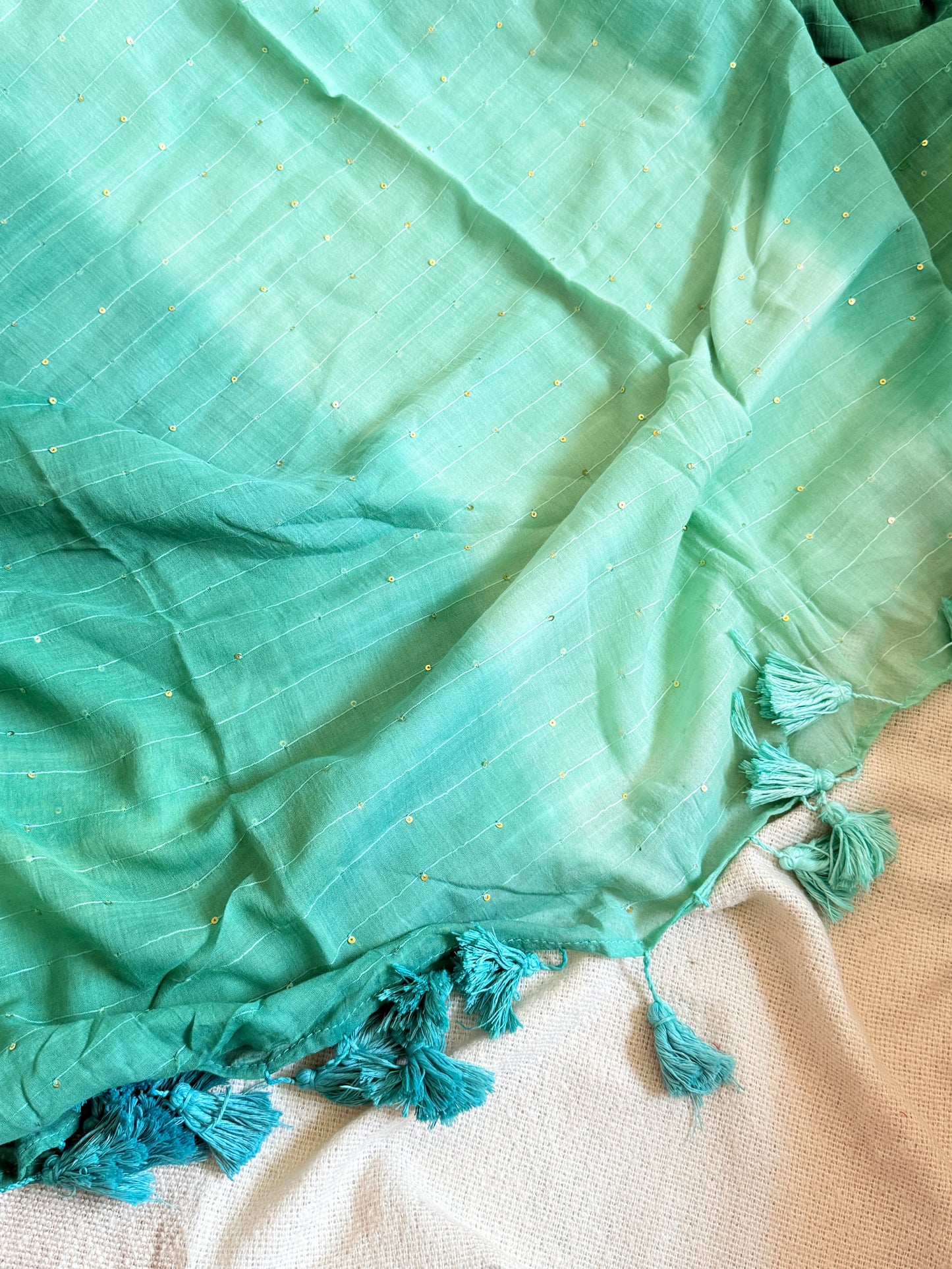 Tie-Dye Sitara (Aqua-Blue)