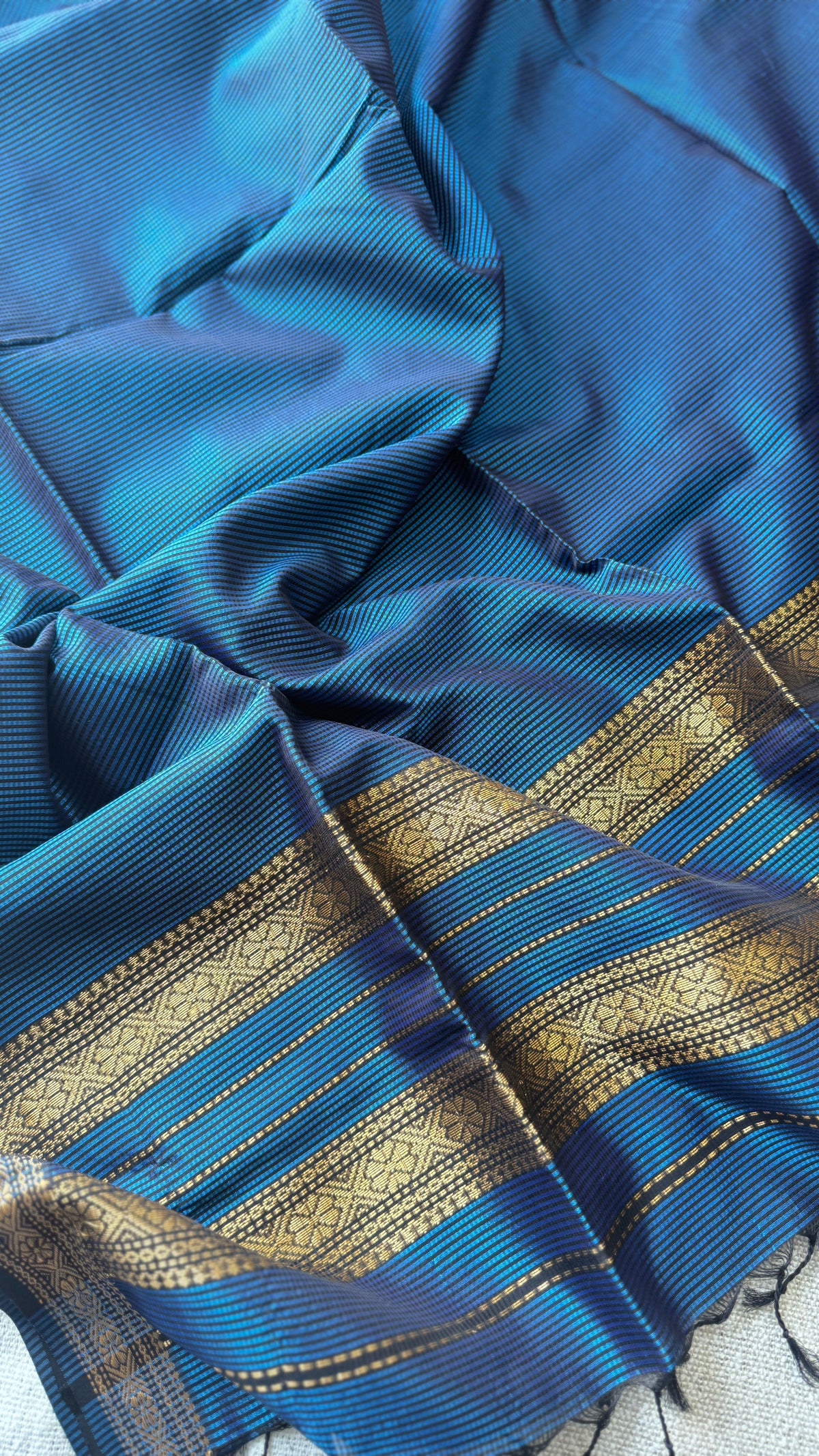 Garbh-Reshmi Maheshwari Ink Blue