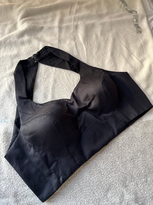 Black Halter Neck Blouse