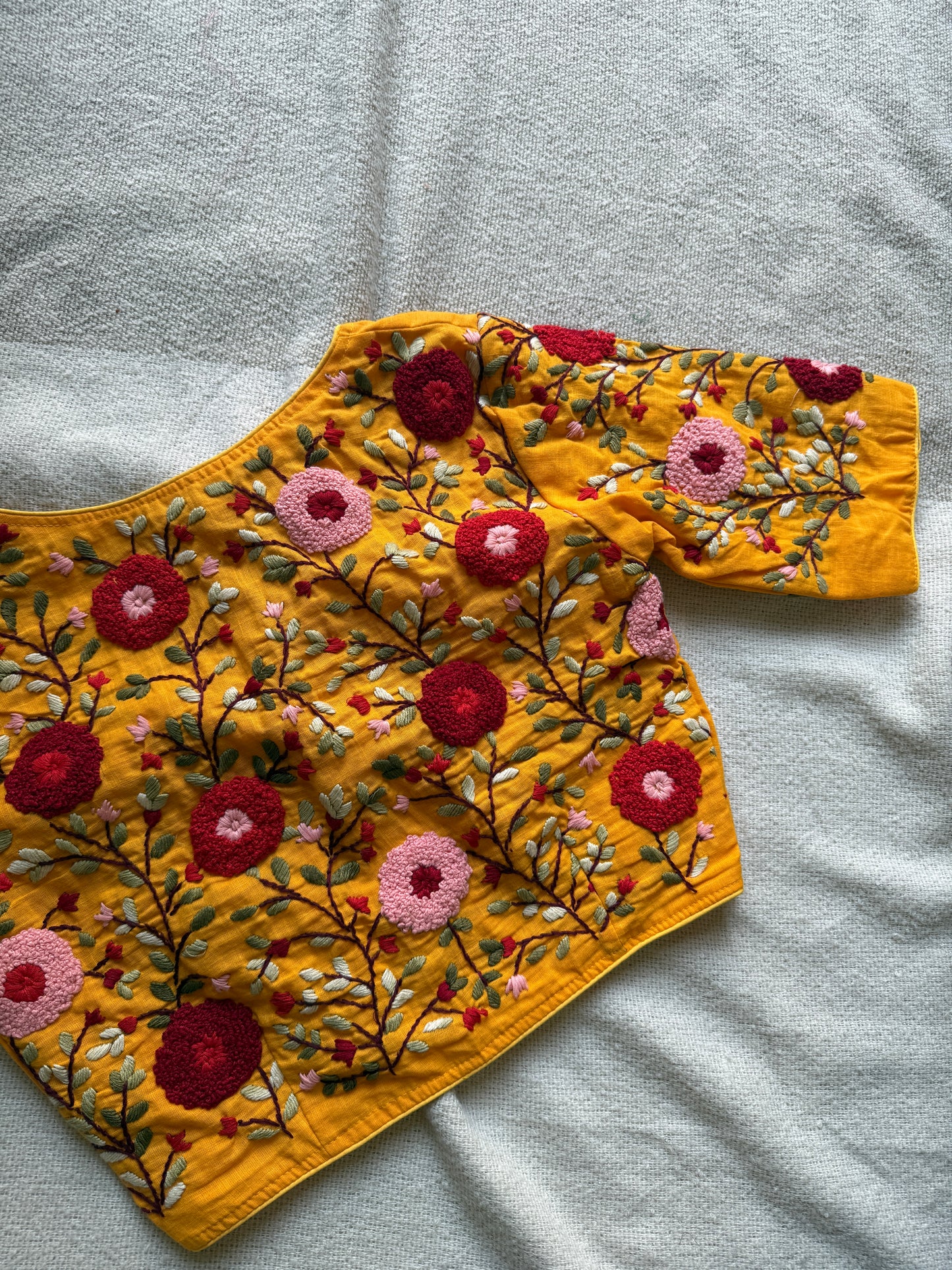 Yellow Handwork Blouse