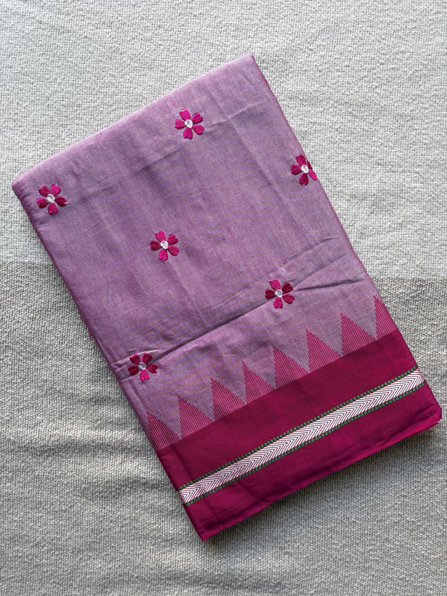 Onion Pink Sadafuli Irkal Saree