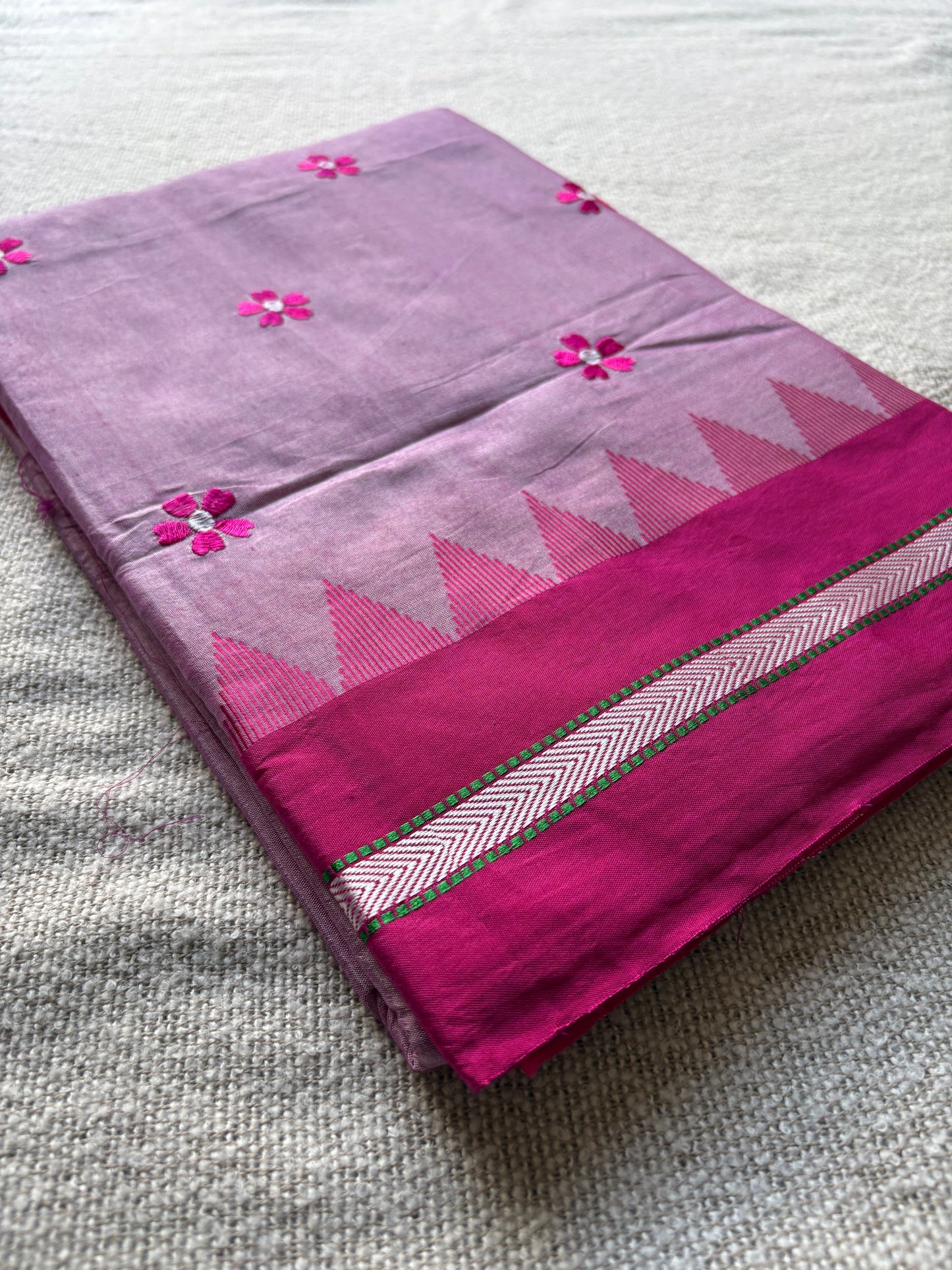 Onion Pink Sadafuli Irkal Saree