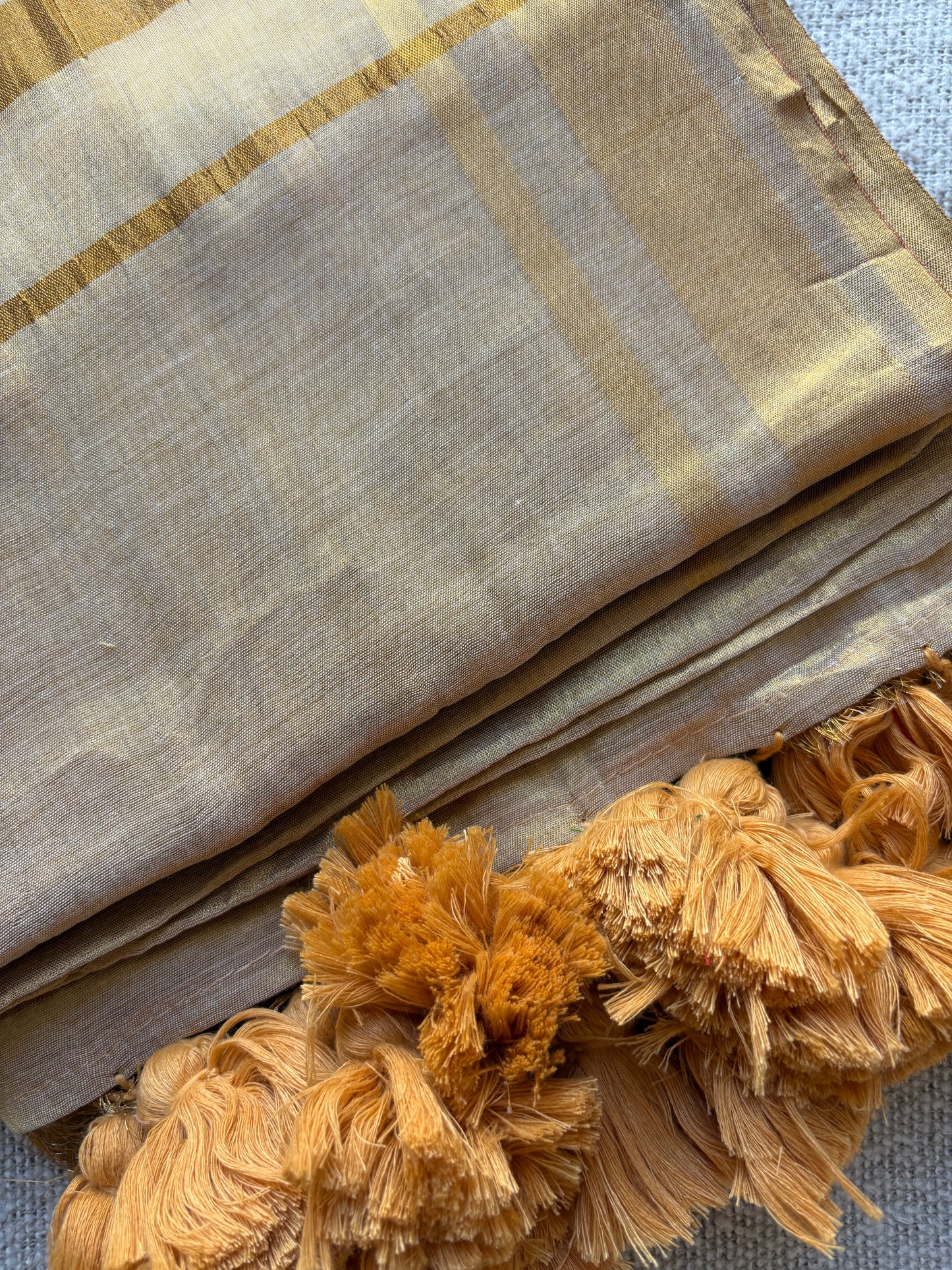 Golden Tissue Saree