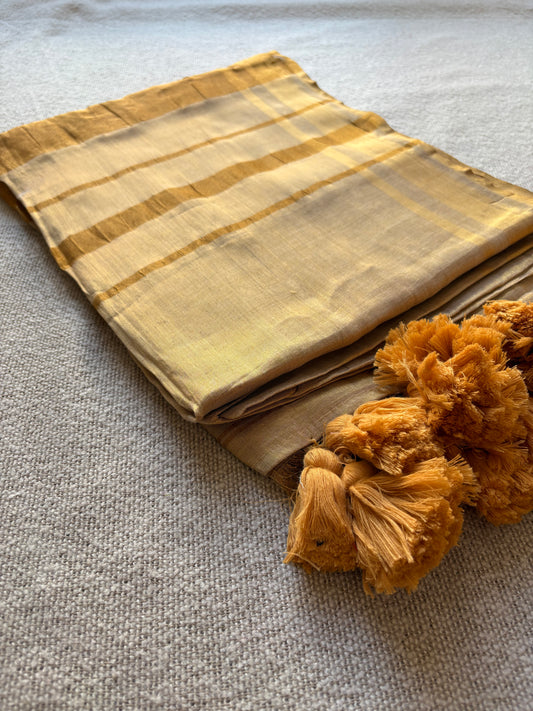 Golden Tissue Saree