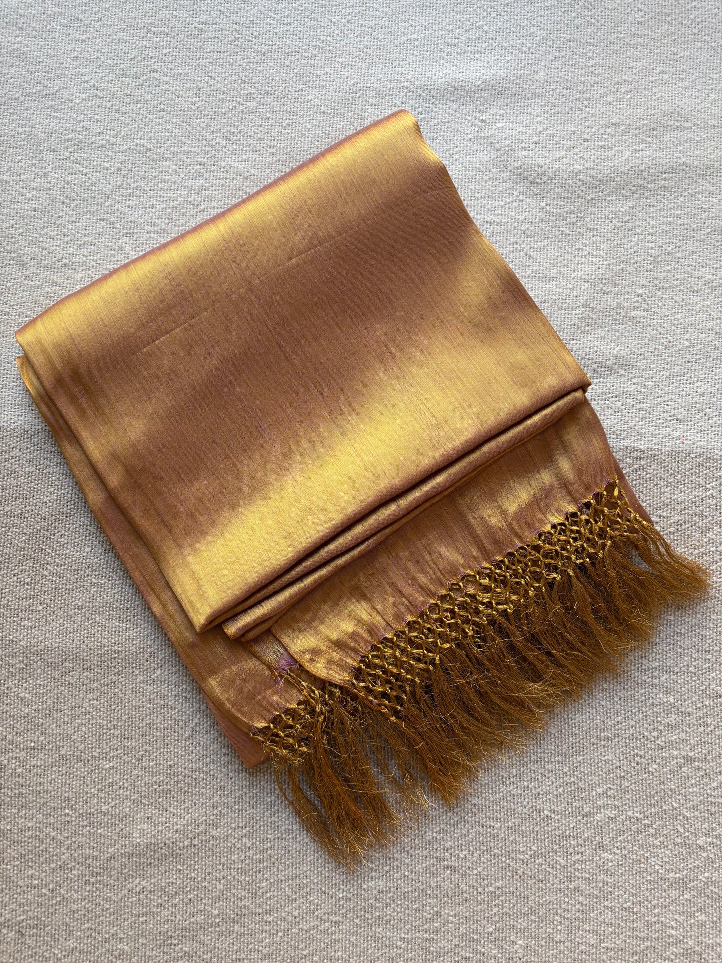 Golden Soft Tissue Saree